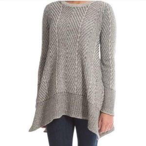 Eight Eight Eight Gray Split Hem Sweater